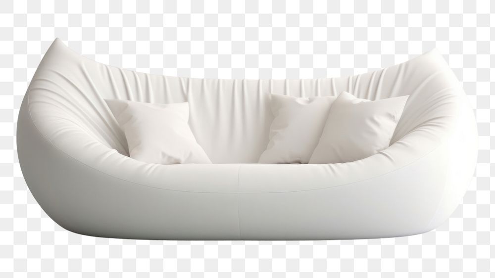 PNG Furniture pillow white sofa. AI generated Image by rawpixel.