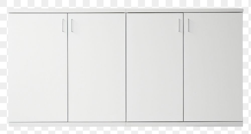PNG White cabinet sideboard furniture cupboard. AI generated Image by rawpixel.