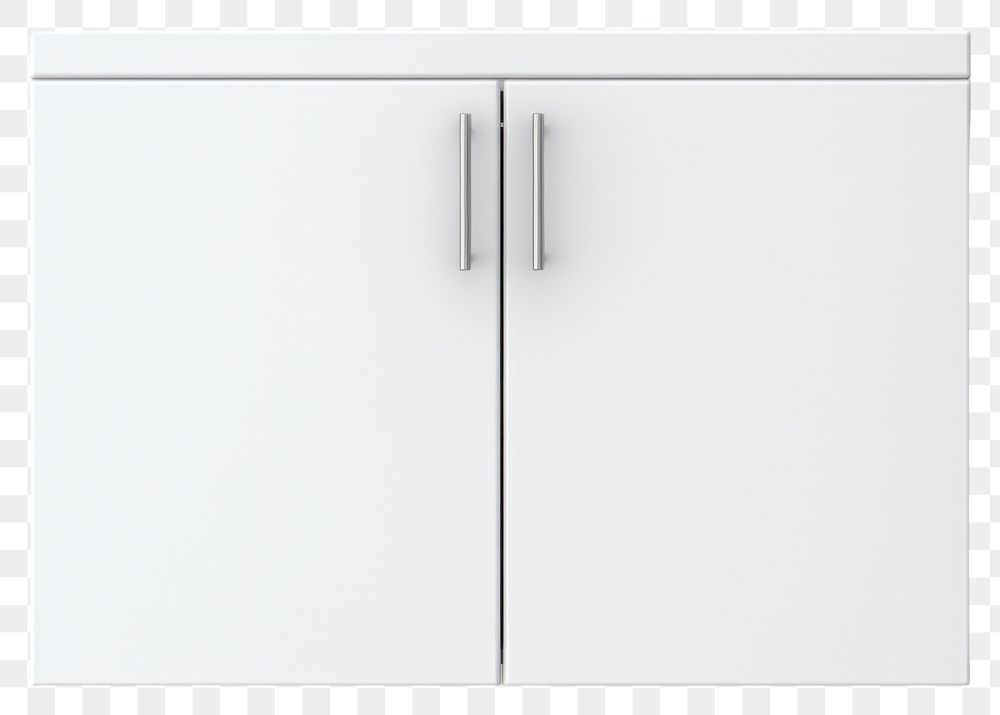 PNG White cabinet sideboard cupboard wall. AI generated Image by rawpixel.