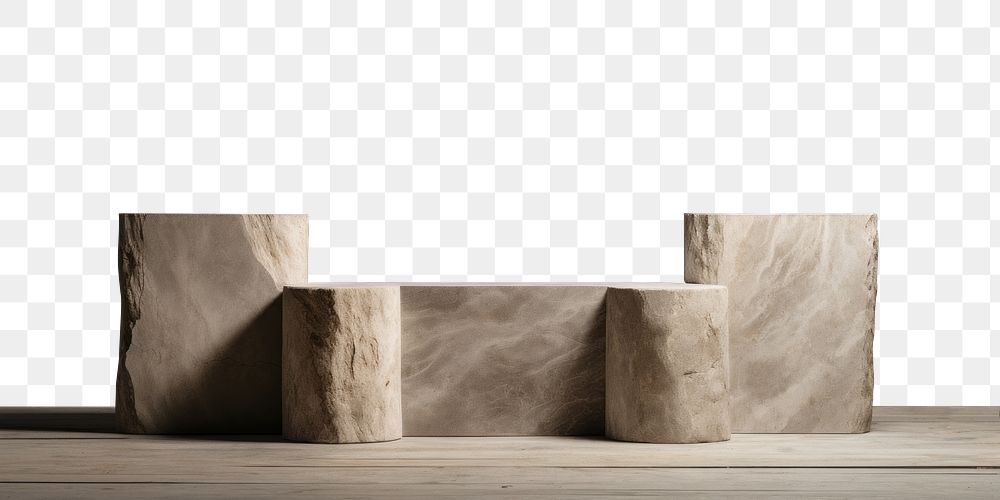 PNG Stone architecture furniture plant. AI generated Image by rawpixel.