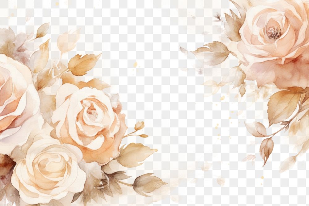 PNG  Roses backgrounds painting pattern