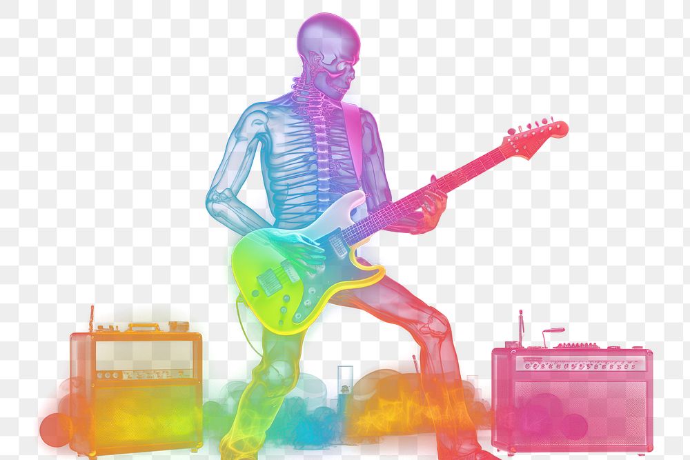 PNG Music musician guitar adult. AI generated Image by rawpixel.