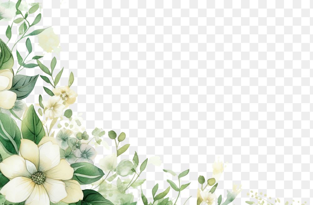 PNG  Flower green backgrounds pattern. AI generated Image by rawpixel.