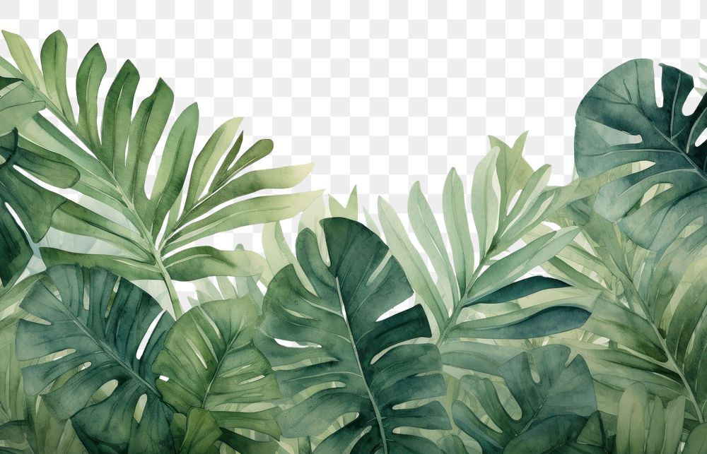 PNG Tropical leaves nature land backgrounds. AI generated Image by rawpixel.