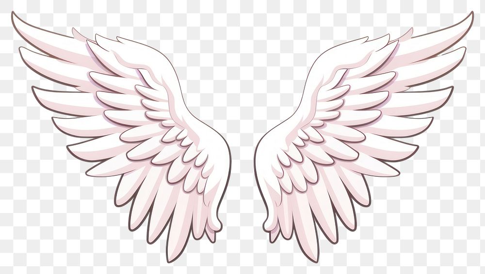 PNG  Angel wings flying bird creativity. AI generated Image by rawpixel.