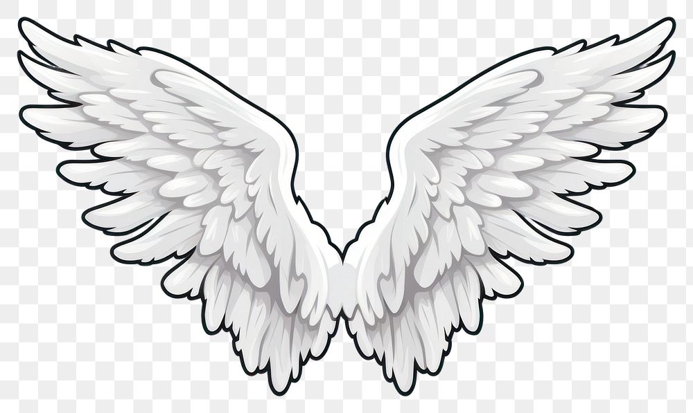 PNG  Angel wings flying bird creativity. AI generated Image by rawpixel.