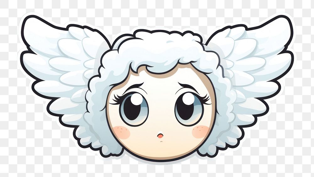 PNG Angel cute eye representation. AI generated Image by rawpixel.