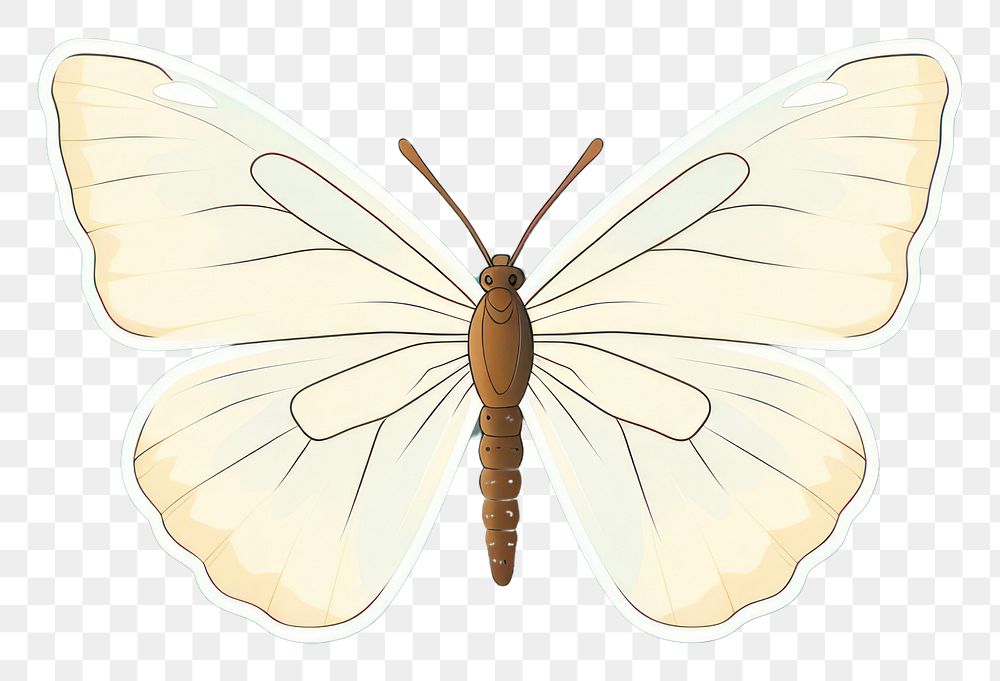 PNG Butterfly animal insect magnification. AI generated Image by rawpixel.