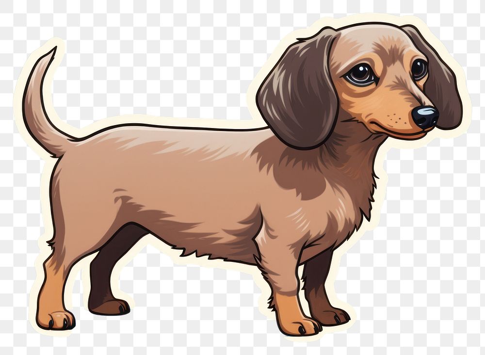 PNG Dachshound dog animal mammal puppy. AI generated Image by rawpixel.