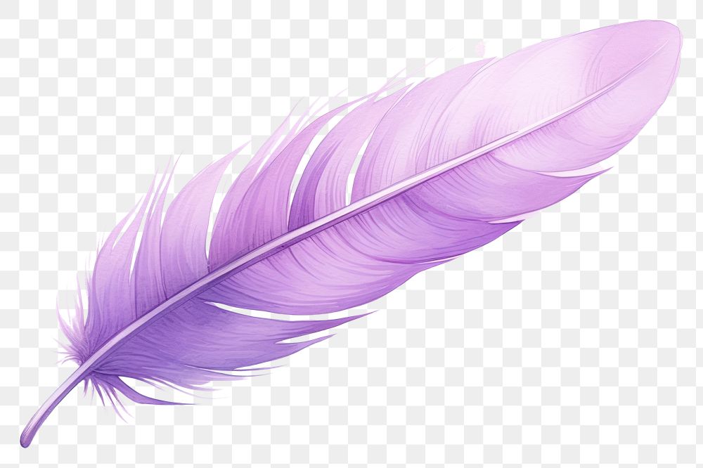 PNG Aesthetic watercolor background purple feather lightweight. AI generated Image by rawpixel.