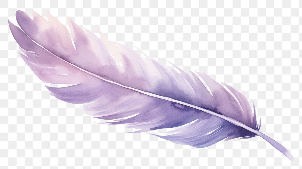 PNG Aesthetic watercolor background feather purple lightweight. AI generated Image by rawpixel.