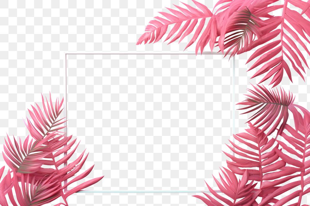 PNG Aesthetic background backgrounds frame leaf. AI generated Image by rawpixel.