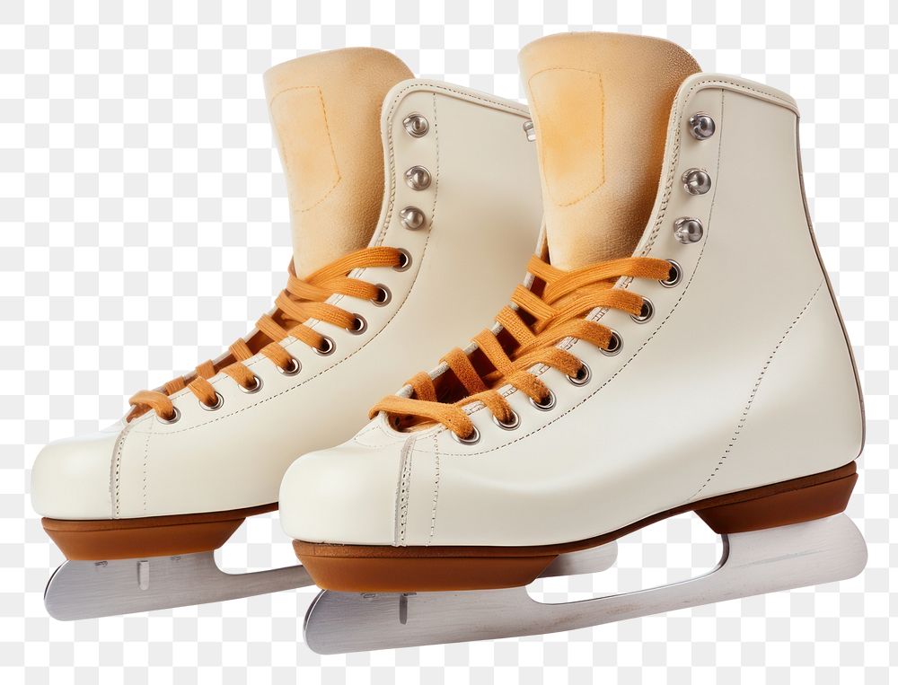 PNG Figure skates footwear white shoe. AI generated Image by rawpixel.