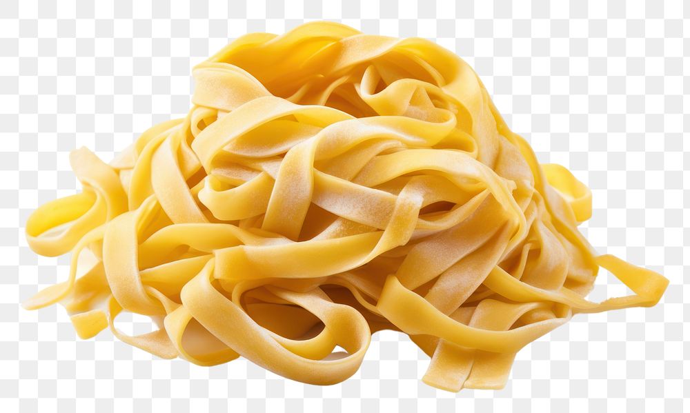 PNG Raw Tagliatelle noodle pasta food. AI generated Image by rawpixel.