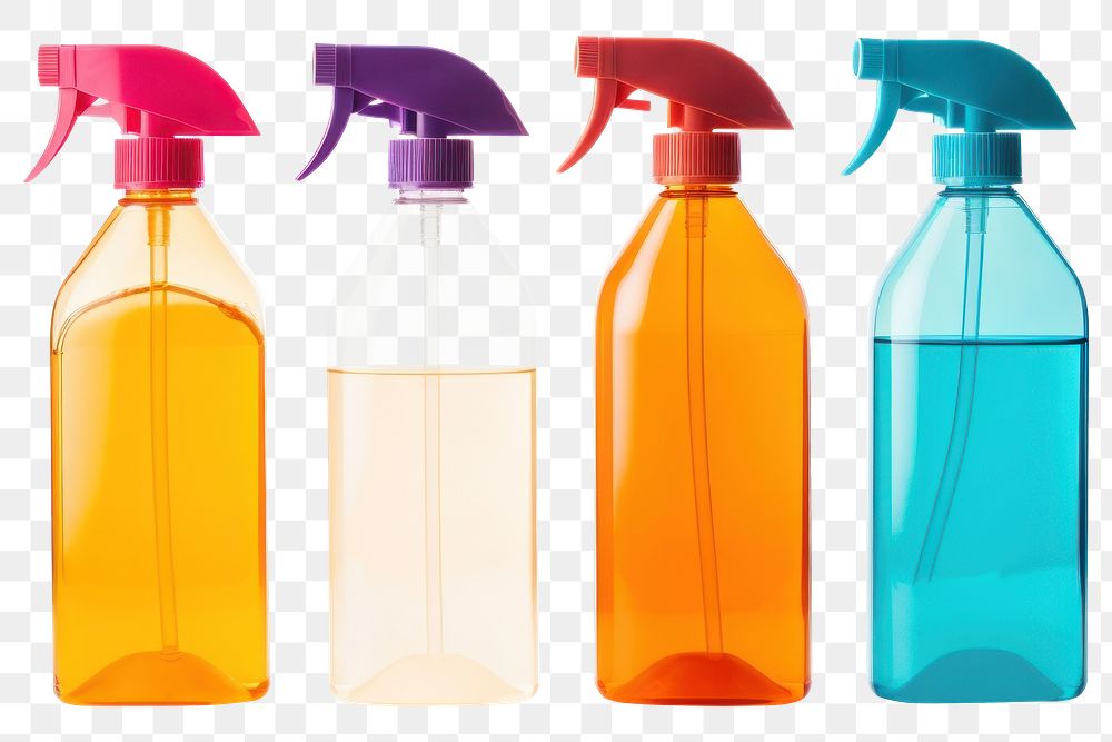 PNG Detergent bottles cleaning plastic white background. AI generated Image by rawpixel.