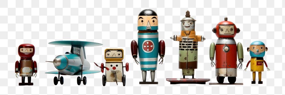 PNG Retro tin toys robot white background representation. AI generated Image by rawpixel.