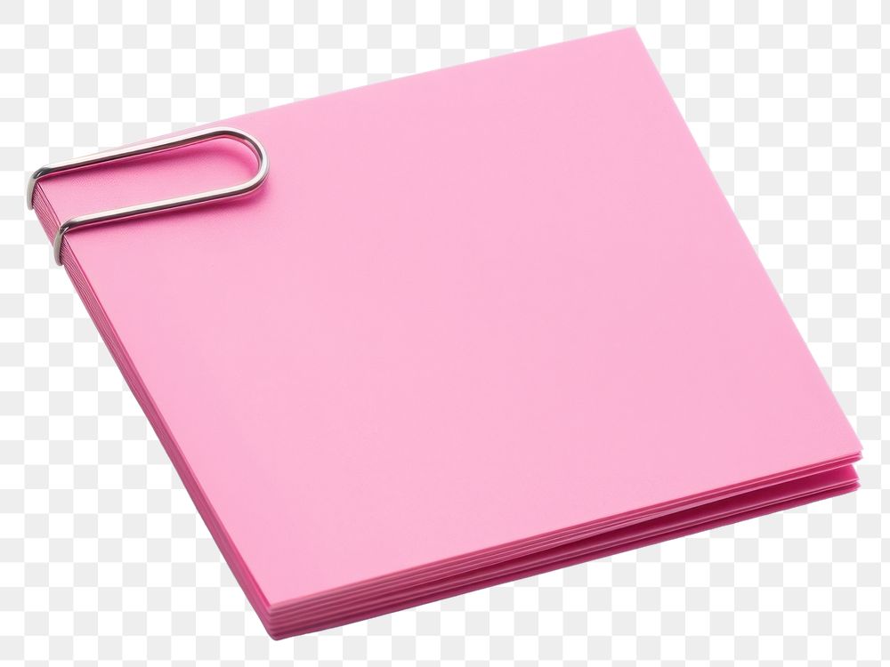 PNG Pink Sticky Note simplicity paper clip. AI generated Image by rawpixel.