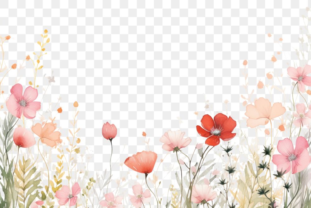 PNG  Spring and summer flower backgrounds pattern. AI generated Image by rawpixel.