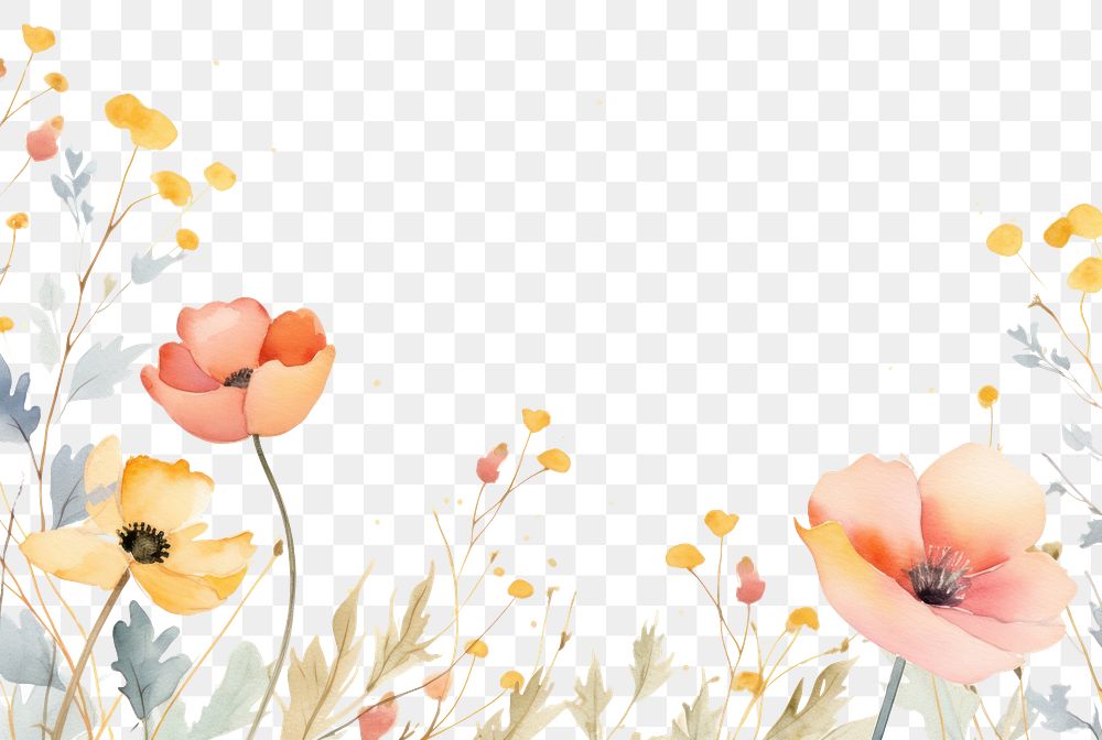 PNG  Spring and summer flower backgrounds pattern. AI generated Image by rawpixel.