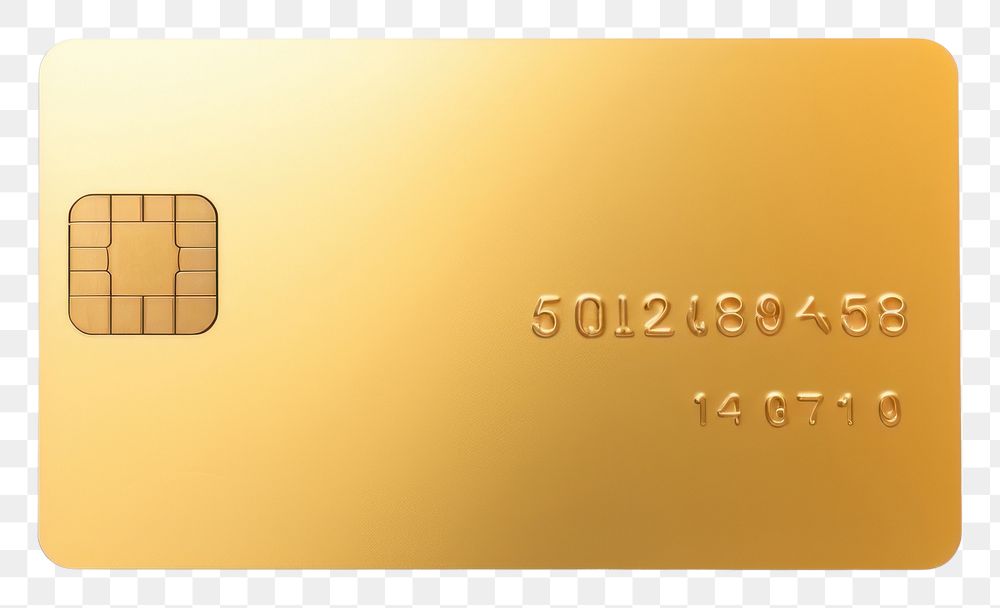 PNG  Golden credit card gold text white background. AI generated Image by rawpixel.