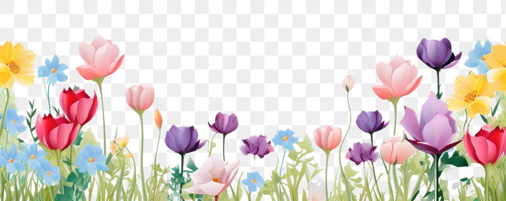 PNG Spring flower backgrounds outdoors. AI generated Image by rawpixel.