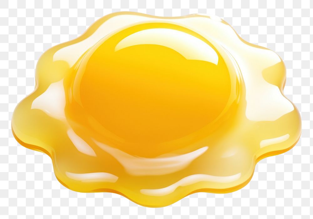 PNG Fried egg shape white background simplicity. AI generated Image by rawpixel.