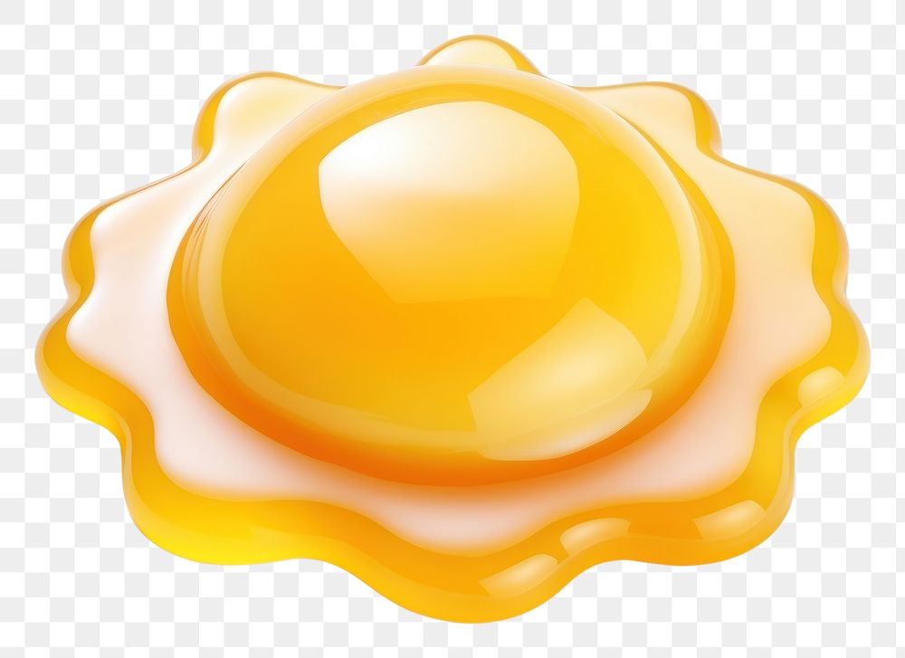 PNG Fried egg shape white background simplicity. AI generated Image by rawpixel.