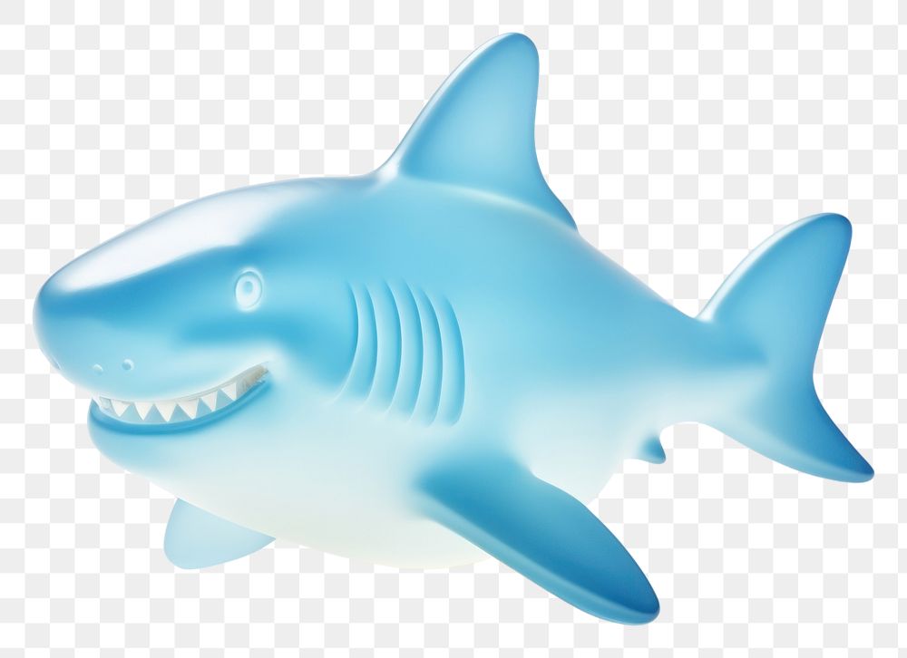 PNG Cute shark animal fish white background. AI generated Image by rawpixel.