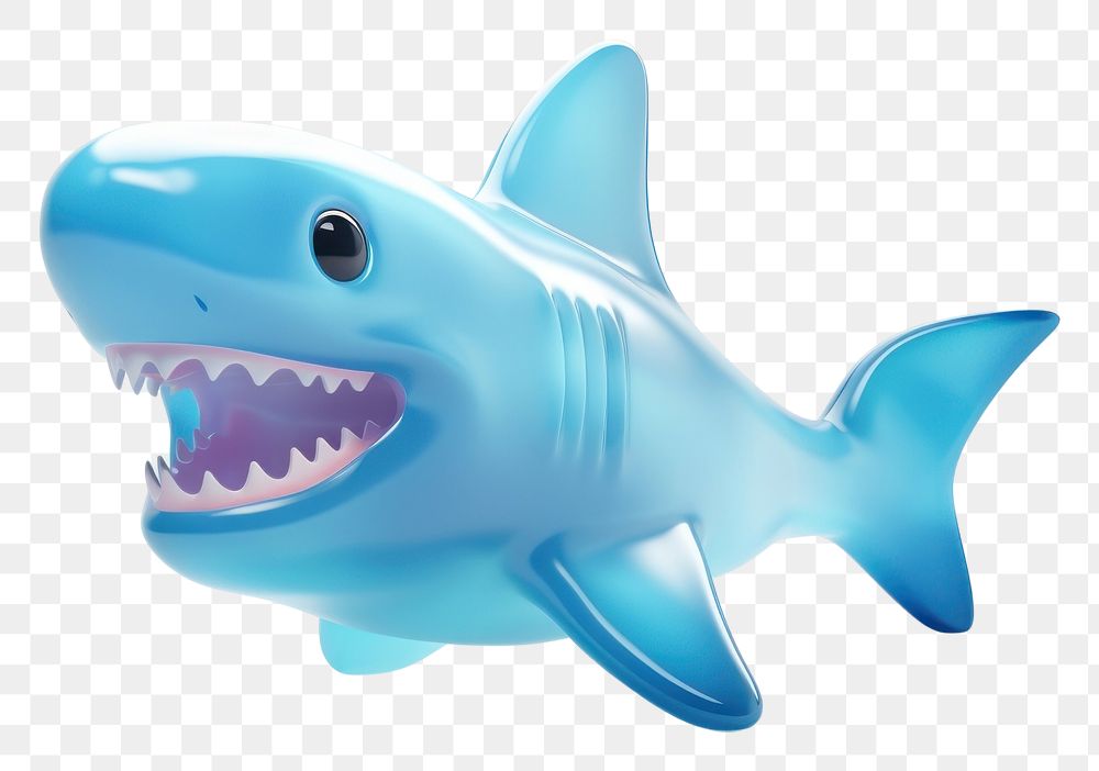 PNG Cute shark animal fish aggression. AI generated Image by rawpixel.