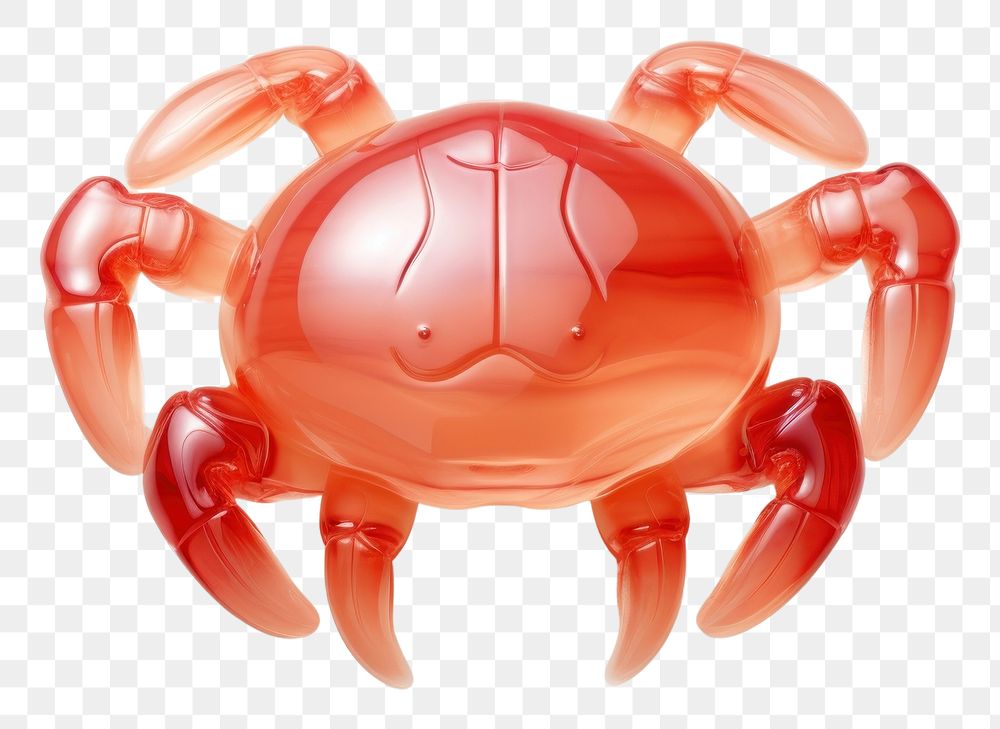 PNG Gummy crab animal white background invertebrate. AI generated Image by rawpixel.