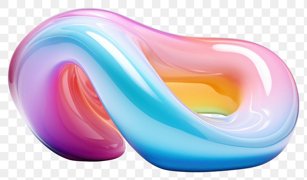 PNG Solid rainbow inflatable creativity toothpaste. AI generated Image by rawpixel.