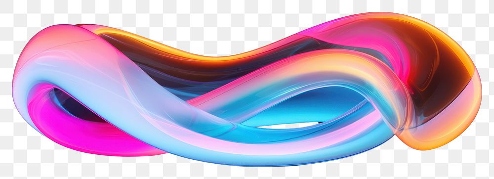 PNG Rainbow neon light shape illuminated. AI generated Image by rawpixel.