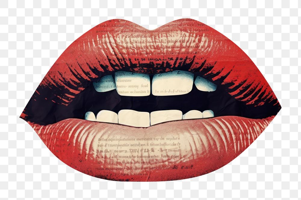 PNG Lips lipstick moustache cosmetics