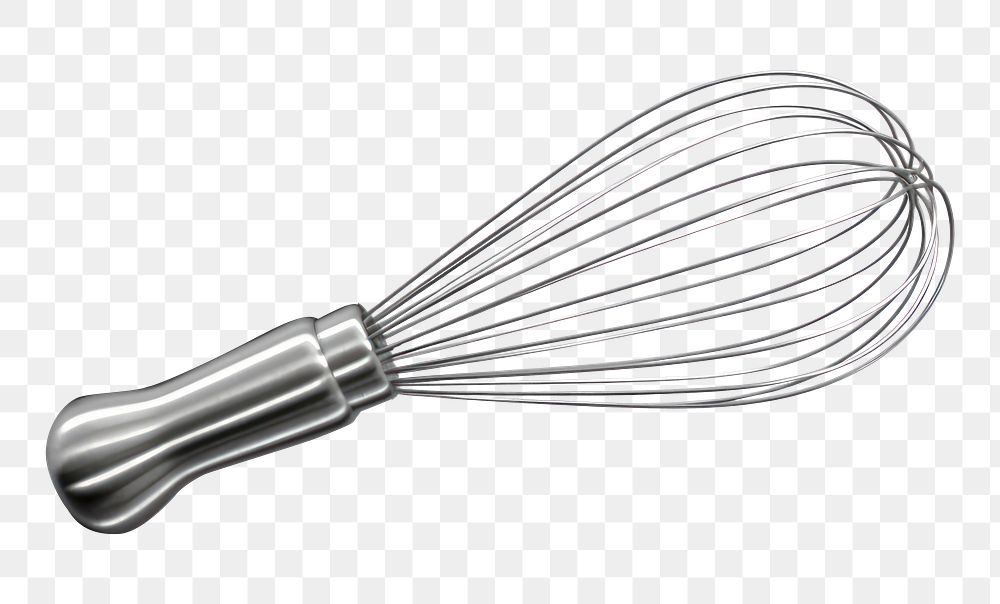 PNG  Metal wire steel whisk mixer freshness appliance. AI generated Image by rawpixel.
