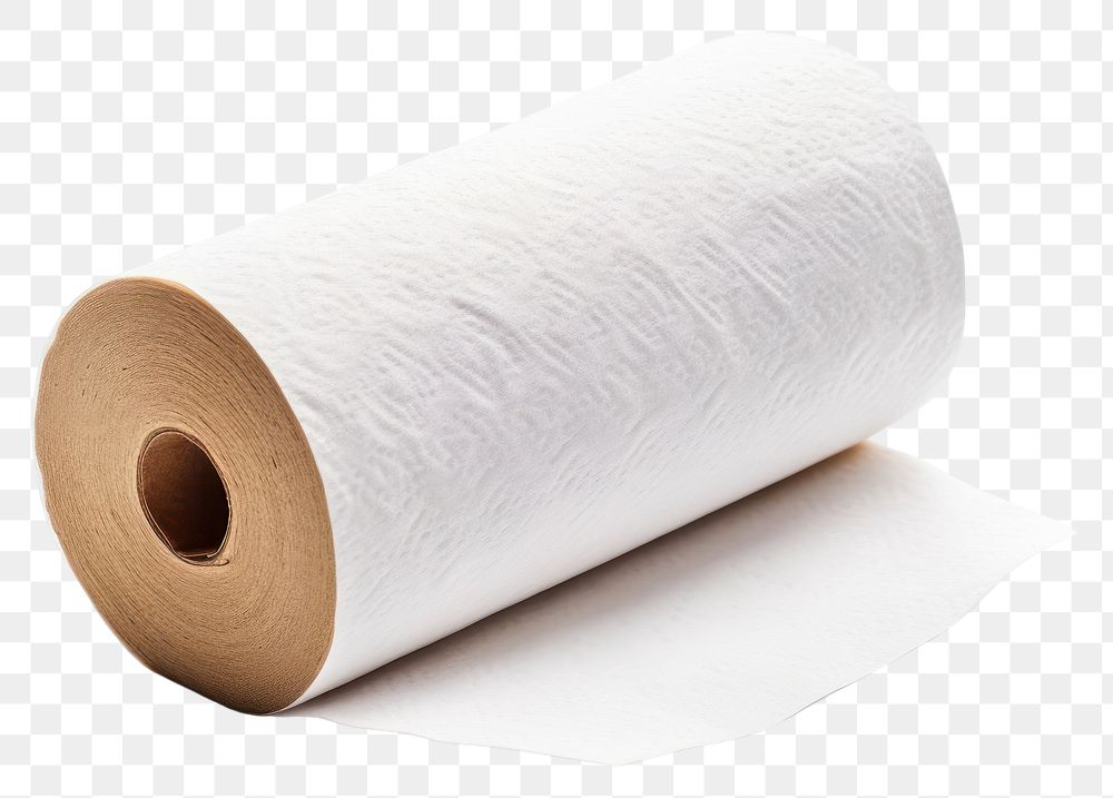 PNG  Roll of paper towel cylinder tissue white. AI generated Image by rawpixel.