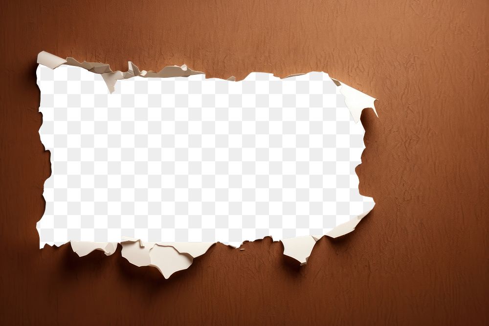 PNG  Ripped paper backgrounds brown torn. AI generated Image by rawpixel.