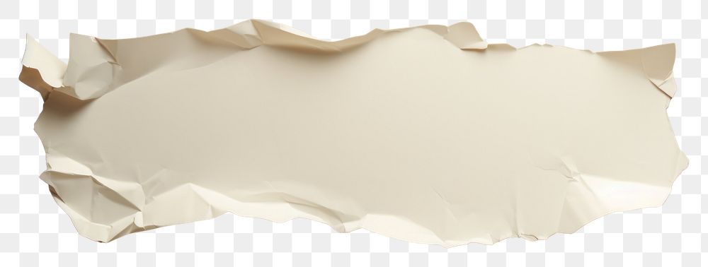 PNG  Torn strip of paper porcelain crumpled textured. AI generated Image by rawpixel.