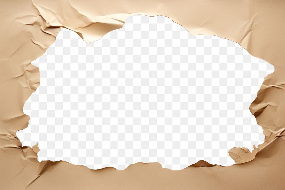 PNG  Kraft paper backgrounds torn hole. AI generated Image by rawpixel.