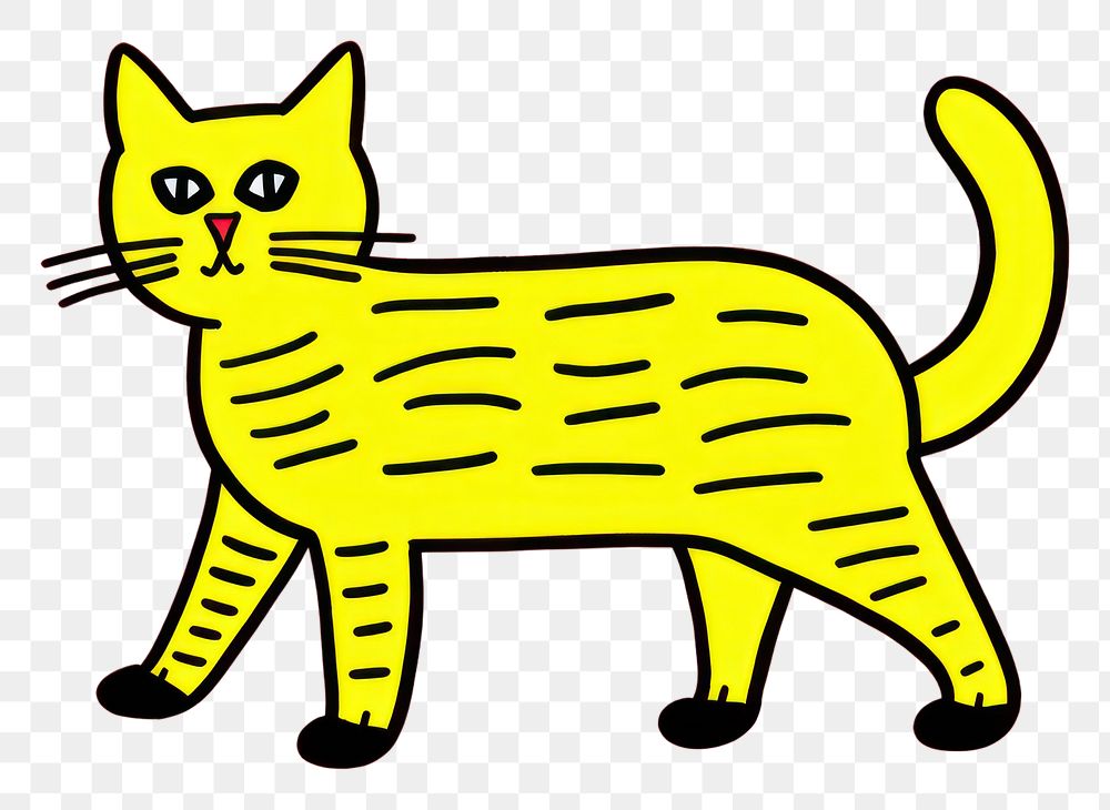 PNG Cat cartoon animal mammal. AI generated Image by rawpixel.