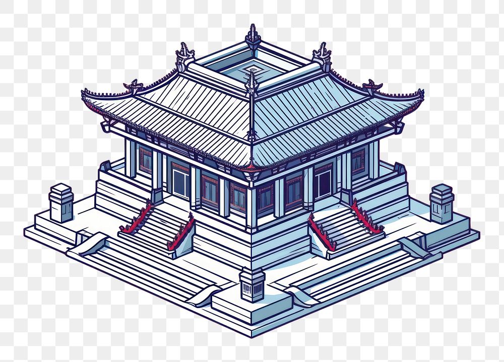 PNG Temple architecture building sketch. AI generated Image by rawpixel.