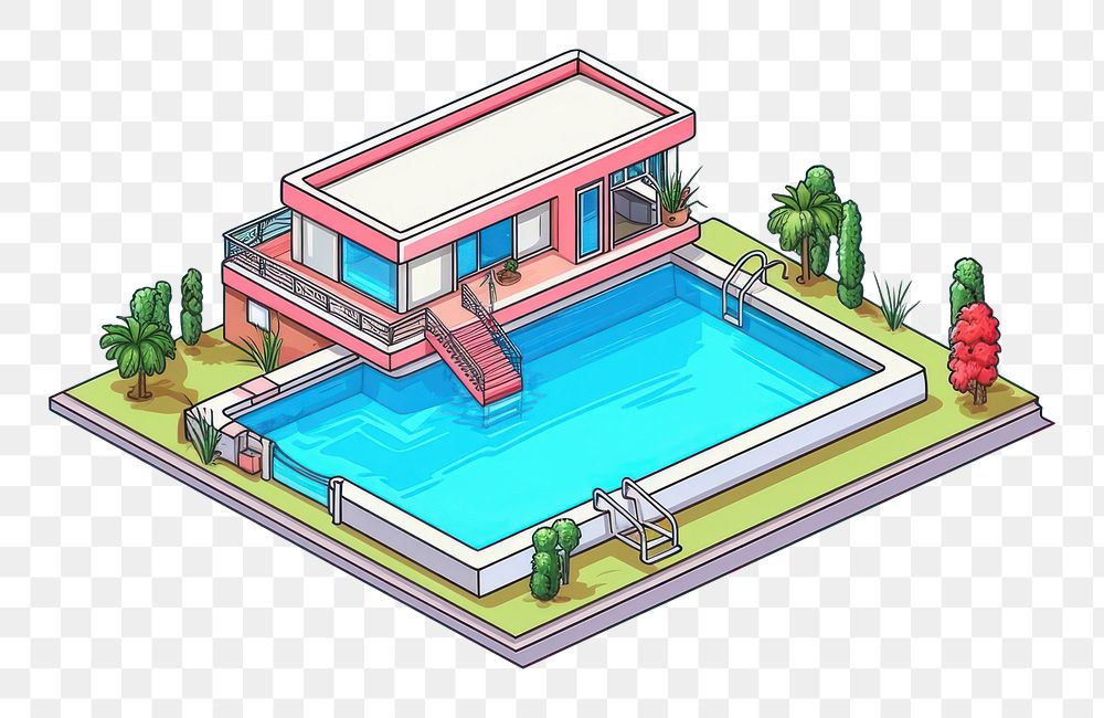 PNG Swimming pool outdoors architecture building. AI generated Image by rawpixel.