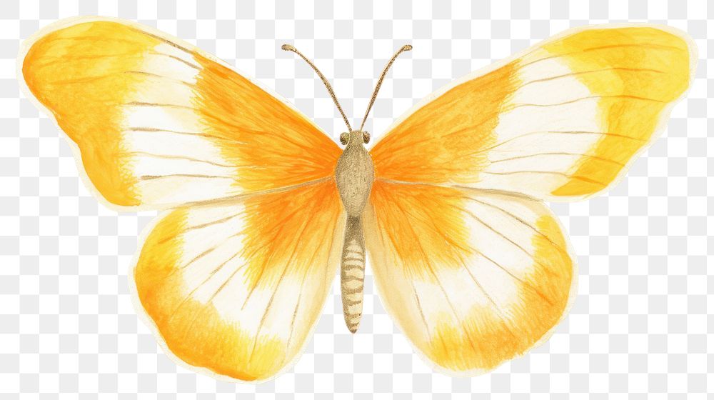 PNG Butterfly animal insect yellow. 