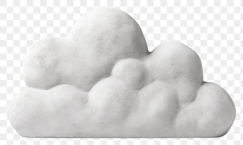 PNG Cloud icon white creativity simplicity. AI generated Image by rawpixel.