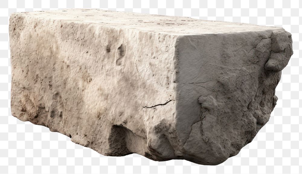PNG A piece of stone concrete rough rock. AI generated Image by rawpixel.