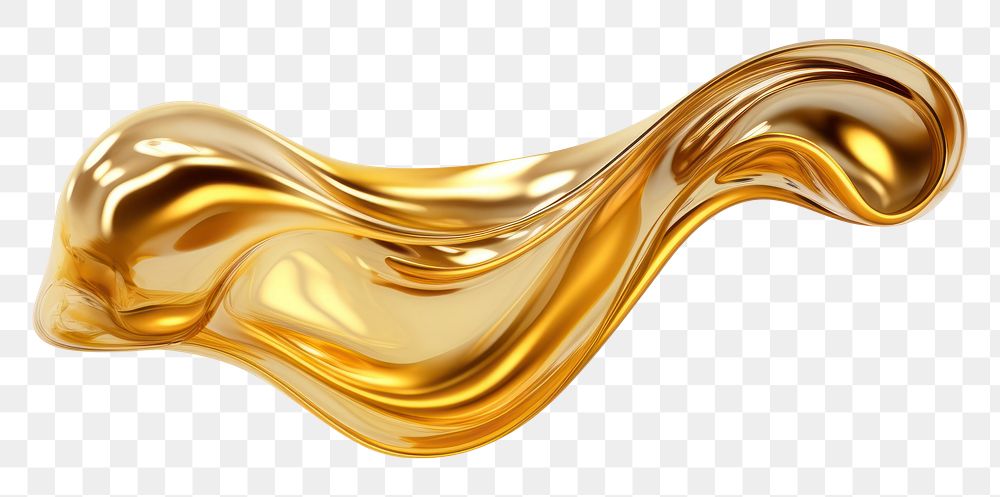 PNG Abstract fluid gold white background simplicity