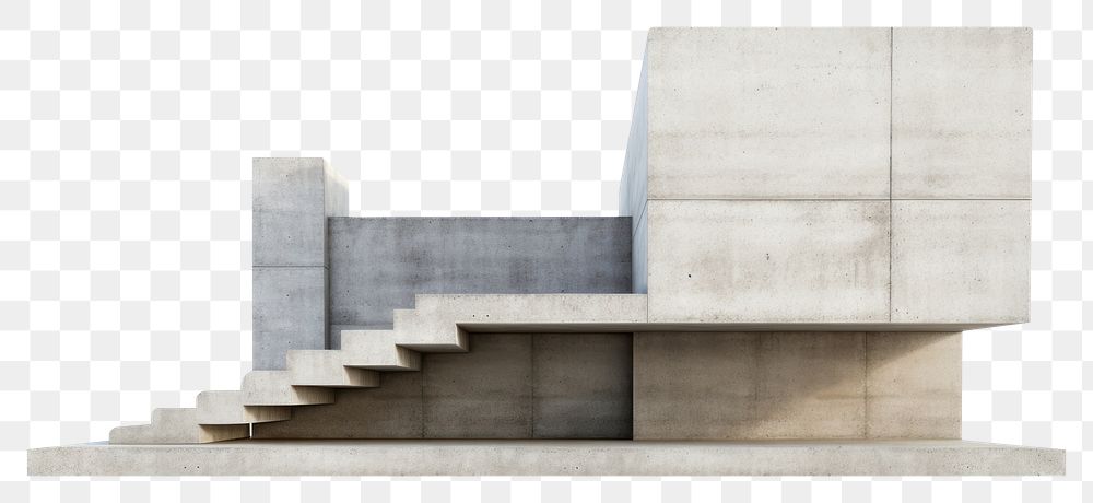 PNG Buiding concrete architecture staircase. AI generated Image by rawpixel.