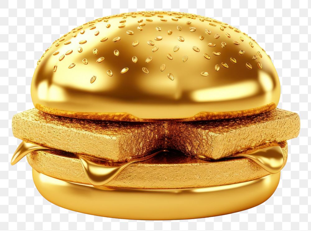 PNG Hamburger gold jewelry locket. AI generated Image by rawpixel.