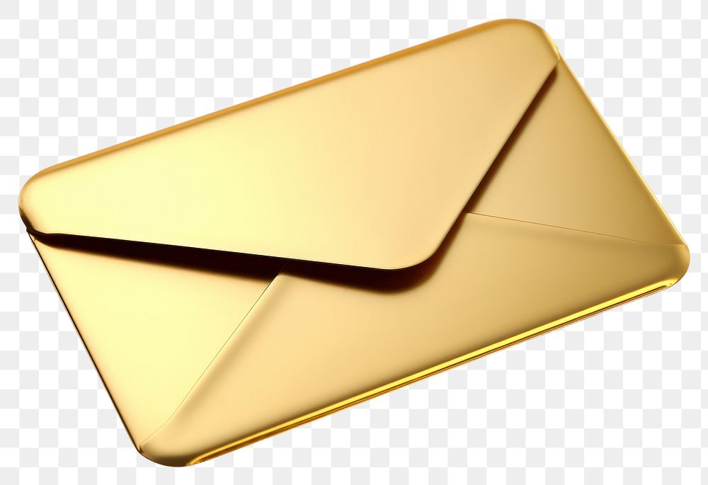 PNG Mail iocn gold white background technology. AI generated Image by rawpixel.
