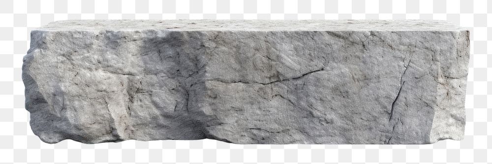 PNG Very thin stone rough rock white background