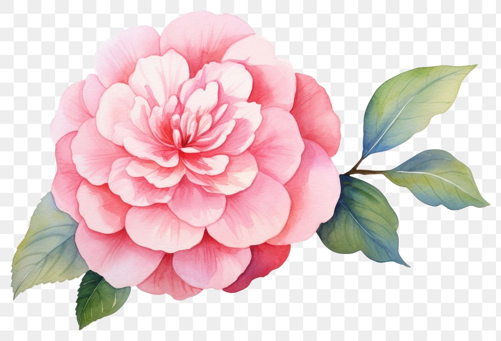 PNG Camellia flower dahlia nature. AI generated Image by rawpixel.